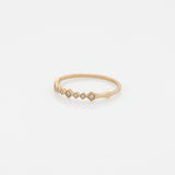 Alexa ring 14K yellow gold with diamonds