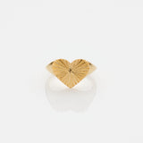 Sea & Sun heart ring gold