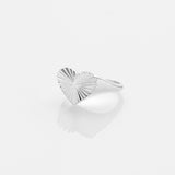 Sea & Sun heart ring silver