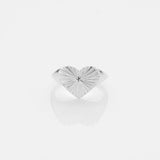 Sea & Sun heart ring silver