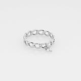 Stevie chain & element ring silver