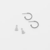 Chloi earring charm silver