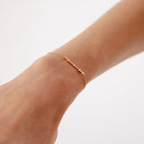 Alexa bracelet 14K yellow gold with diamonds
