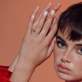 Astro quintet 14K yellow gold ring