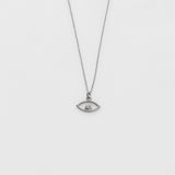 Aye necklace 14K white gold with diamond