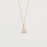 Chloi necklace 14K yellow gold with diamond