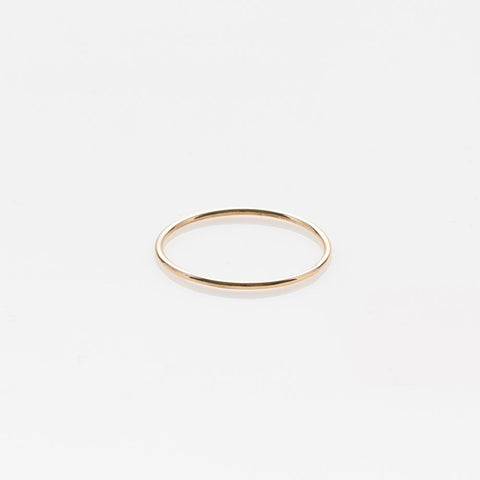 Wire band ring yellow gold 14Κ