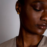 Fish Bouquet stud earrings gold