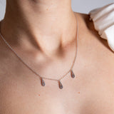 Fish Bouquet charm necklace silver