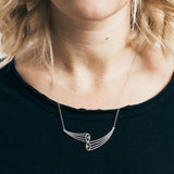 Aye double necklace silver