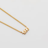 It's A Date necklace gold