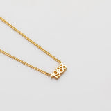 It's A Date necklace gold