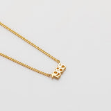 It's A Date necklace gold