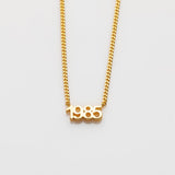 It's A Date necklace gold