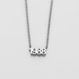 It's A Date necklace silver