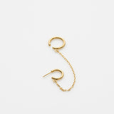 Gang cuff earring with chain gold