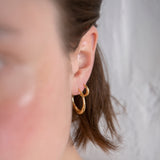The crew Jaggo hoop earrings gold