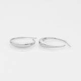 The crew Jaggo hoop earrings silver