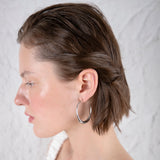 The crew Themis hoop earrings silver