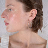 The crew Themis hoop earrings silver