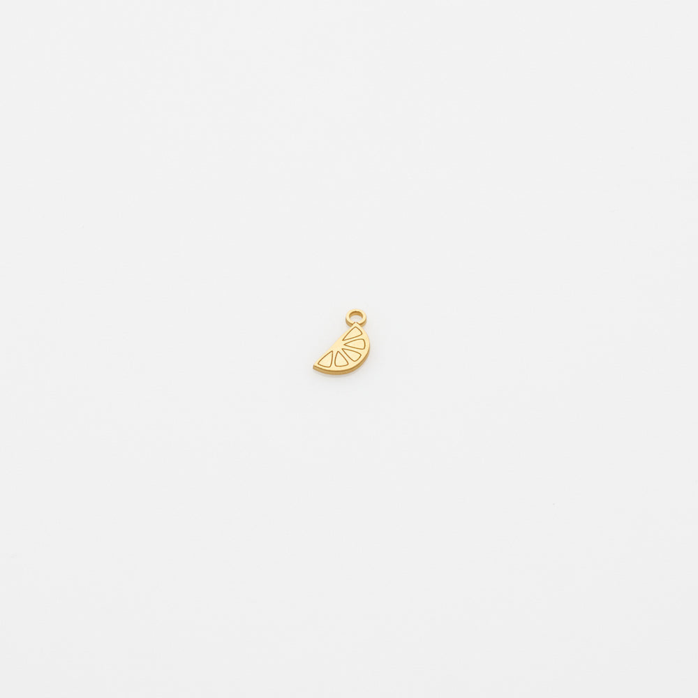 2021 Toy lemon slice earring charm gold