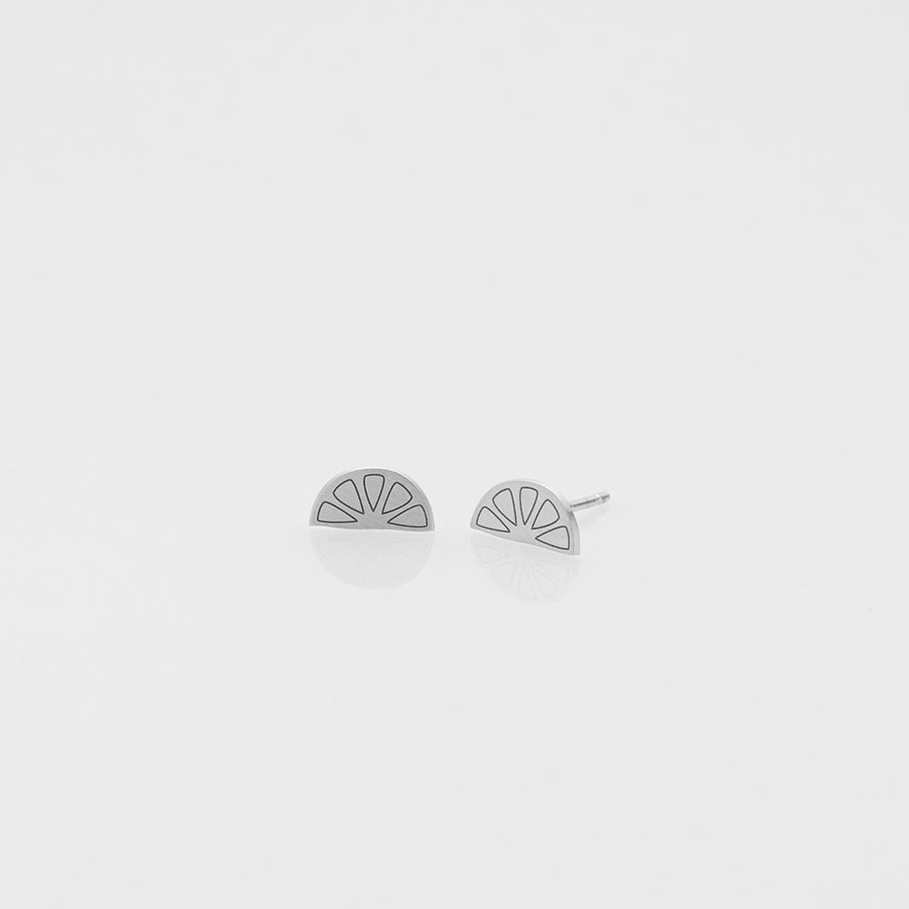2021 Toy lemon slice stud earrings silver