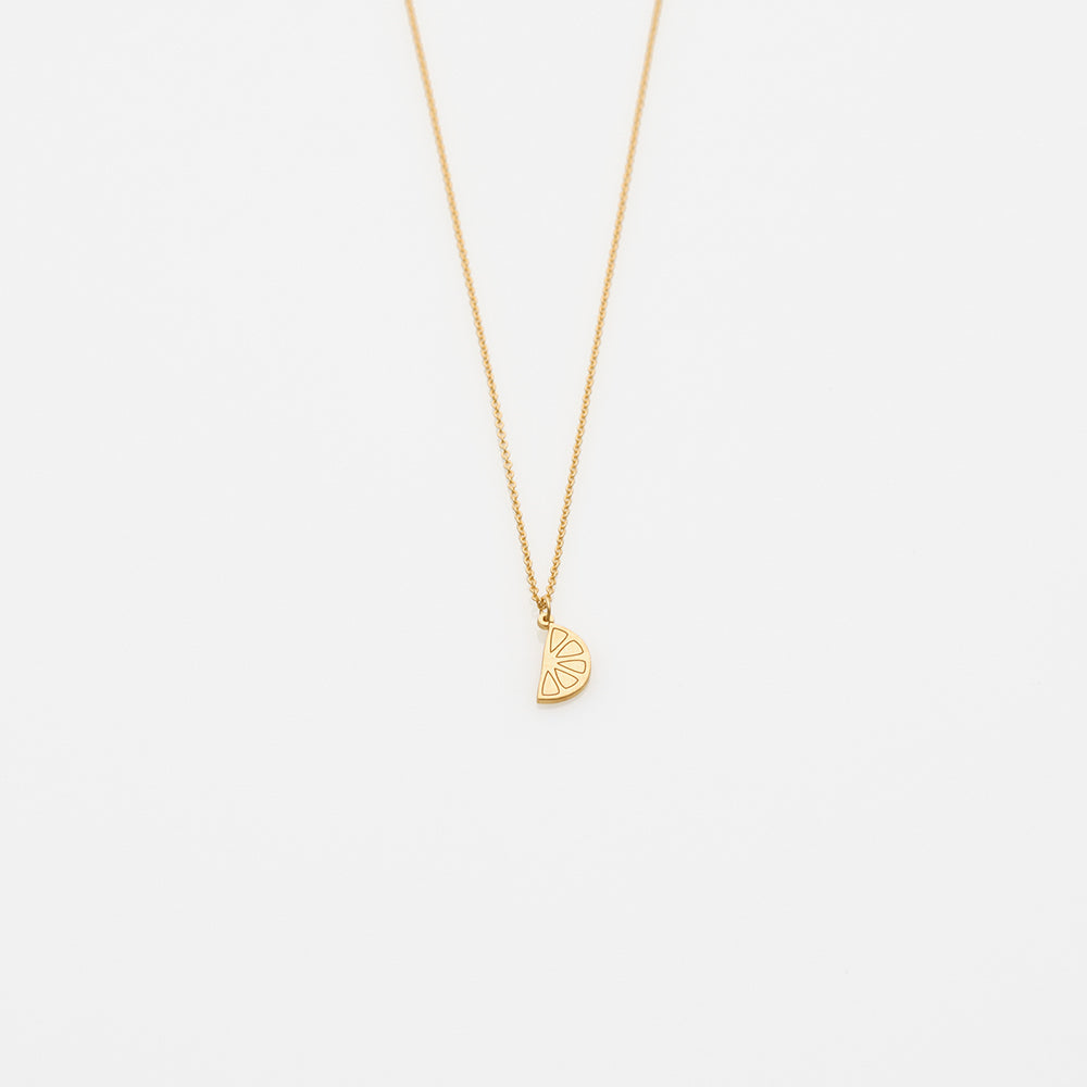 2021 Toy lemon slice necklace gold