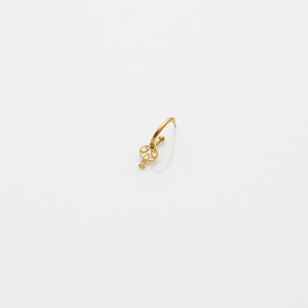 2021 Toy lobster earring charm gold
