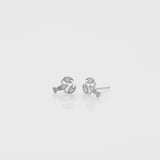 2021 Toy lobster stud earrings silver