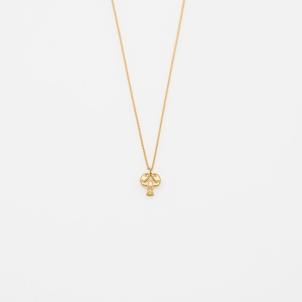 2021 Toy lobster necklace gold