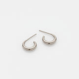 The crew Doris hoop earrings 14K white gold