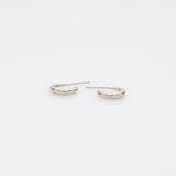 The crew Doris hoop earrings 14K white gold