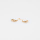 The crew Doris hoop earrings 14K yellow gold