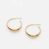 The crew Jaggo hoop earrings 14K yellow gold