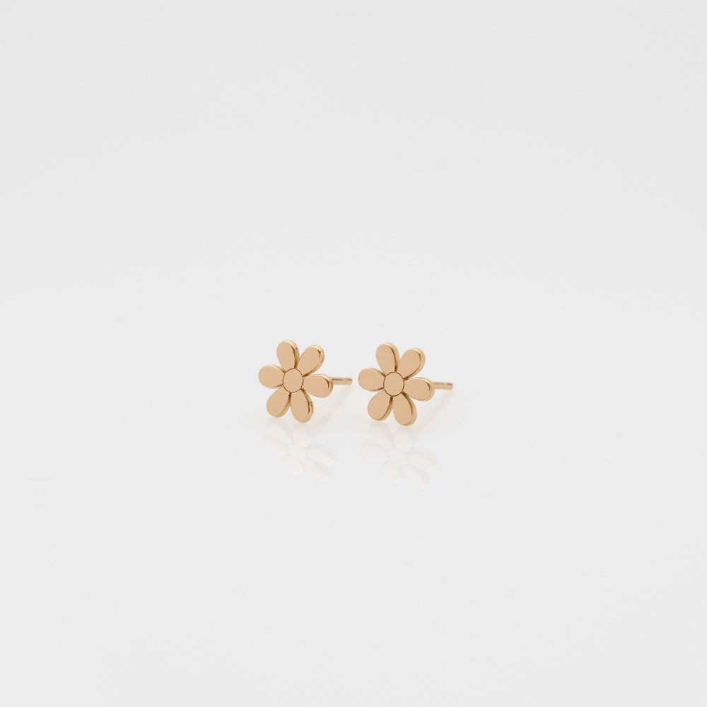 2021 Toy daisy stud earrings 14K yellow gold
