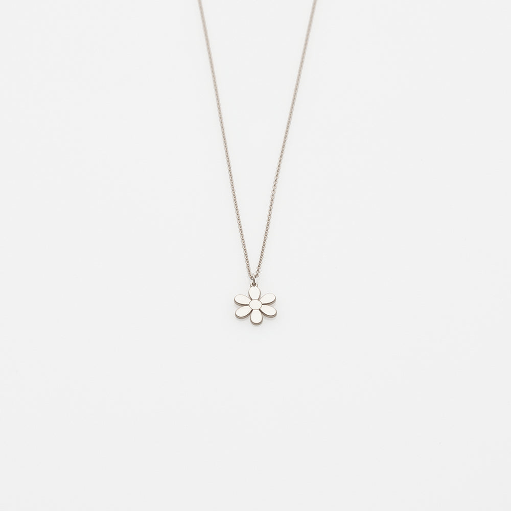 2021 Toy daisy necklace 14K white gold