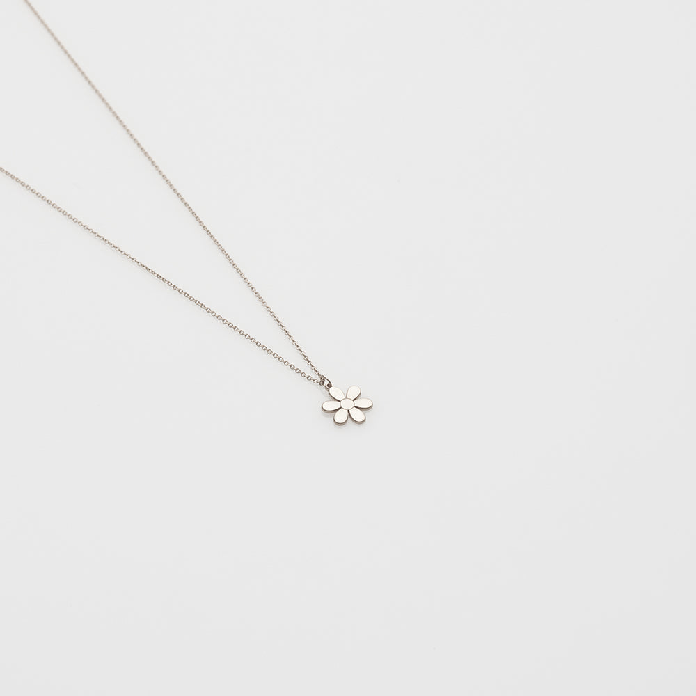 2021 Toy daisy necklace 14K white gold