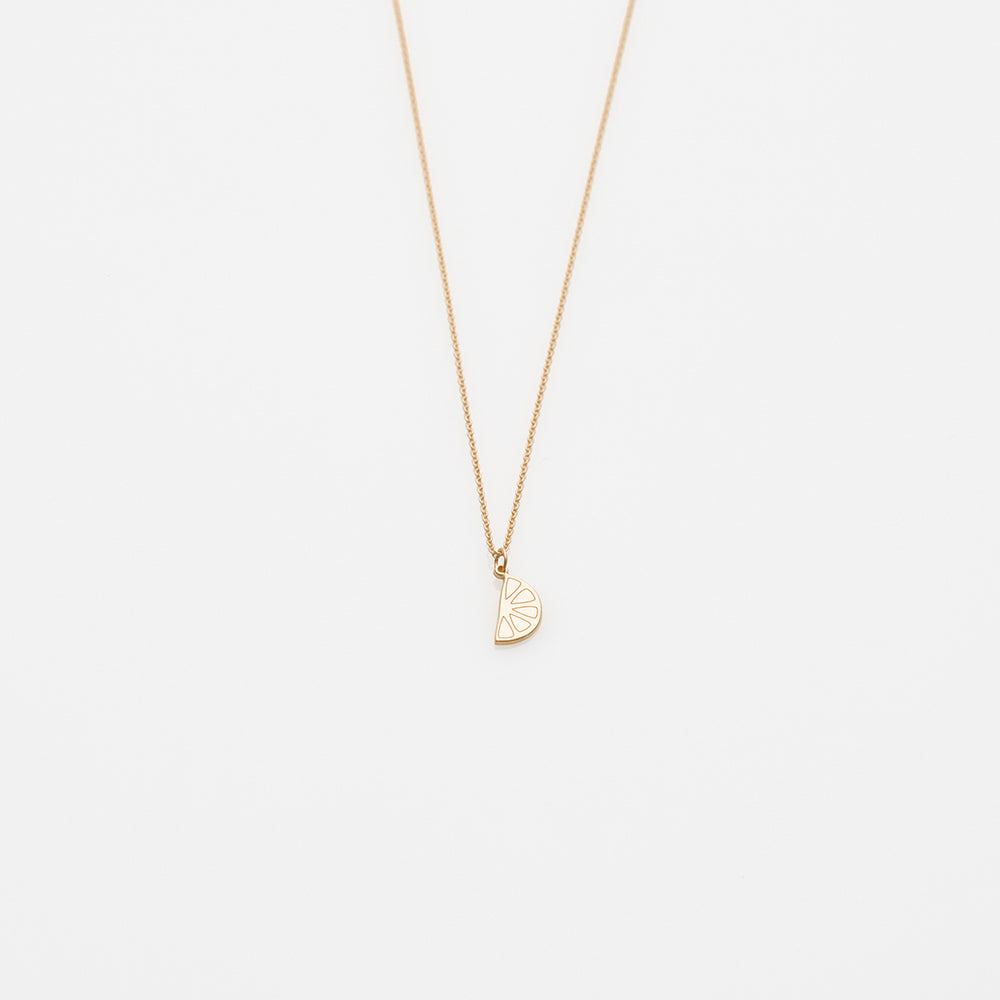 2021 Toy lemon slice necklace 14K yellow gold