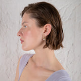 Free the pearls arch earrings 14K yellow gold