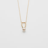 Free the pearls arch necklace 14K yellow gold