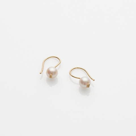 Free the pearls drop earrings 14K yellow gold