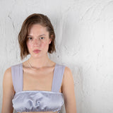 Free the pearls half and half necklace 14K yellow gold