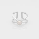 Free the pearls ring silver