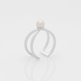 Free the pearls ring silver