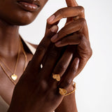 Sea & Sun heart ring gold