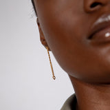 Stevie tall earrings gold
