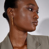 Stevie tall earrings gold