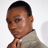 Stevie tall earrings silver