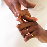 Tiny Treasures navette ring gold