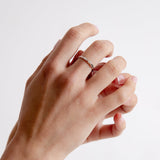 Tiny Treasures navette ring silver